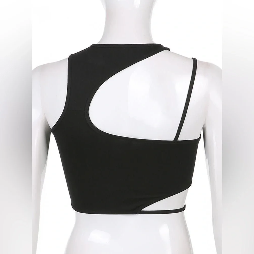 Strappy Cutout Crop Top - Picture 6 of 6